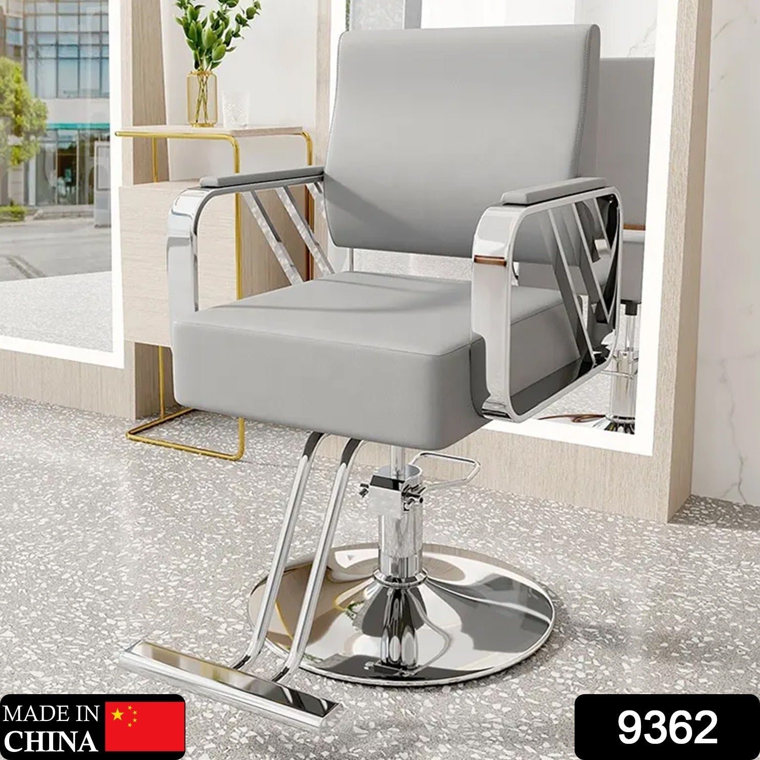 9362 SALON CHAIR HYDRAULIC CHAIR FOR BUSINESS OR HOME, SIMPLICITY BARBER CHAIR SALON BEAUTY SPA SHAMPOO HAIR PROFESSIONAL HYDRAULIC STYLING CHAIR (SILVER 1 UNIT ) 9362 SALON CHAIR HYDRAULIC CHAIR FOR BUSINESS OR HOME, SIMPLICITY BARBER CHAIR SALON BEAUTY SPA SHAMPOO HAIR PROFESSIONAL HYDRAULIC STYLING CHAIR (SILVER 1 UNIT )